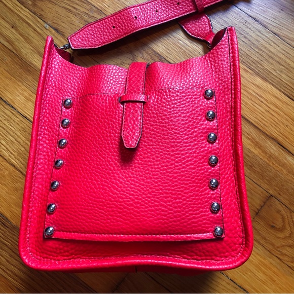 Rebecca Minkoff Red Crossbody Feed Bag - Picture 6 of 9
